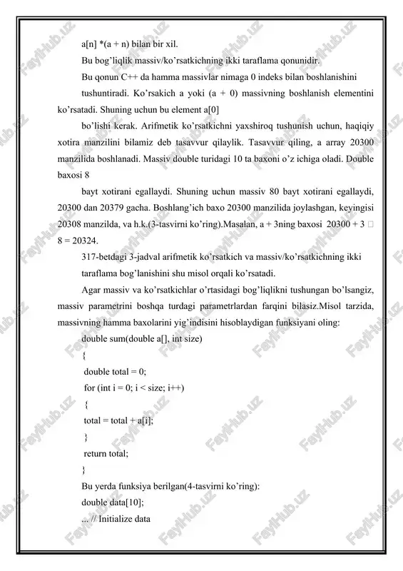 dinamik massivlar va ko'rsatkichlar - Page 3