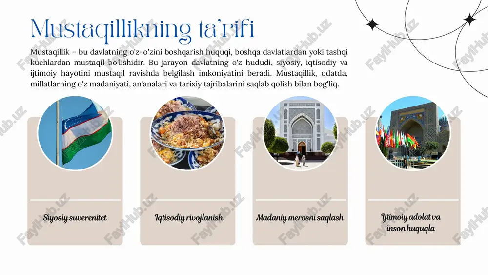illik va millatlararo munosabatlar o'rtasidagi uyg'unlikni ta'minlash – har bir mamlakat uchun nafaqat ichki barqarorlik, balki xalqaro sahnada o'z o'rnini topishning asosiy shartidir. mustaqillik va millatlararo munosabatlar o'rtasidagi aloqalar juda murakkab va o'zaro bog'liq. mustaqillikka erishish orqali mamlakatlar o'z suverenitetini ta'minlab, milliy manfaatlar va ijtimoiy tizimlarini rivojlantirish imkoniyatiga ega bo'ladilar. biroq, mustaqillik nafaqat ichki masalalarni hal qilish, balki xalqaro miqyosda turli millatlararo munosabatlarni to'g'ri boshqarish, do'stona va samarali aloqalar o'rnatish masalasini ham keltirib chiqaradi.﻿ 1. aliyev, i. (2020). millatlararo munosabatlar va globalizatsiya jarayonlari. tashkent: o'zbekiston respublikasi oliy va o'rta maxsus ta'lim vazirligi. foydalanilgan adabiyotlar 2. qodirov, a. (2019). mustaqillik va milliy rivojlanish. tashkent: o'zbekiston milliy universiteti. 3. hoshimov, r. (2020). millatlararo munosabatlar va o'zaro hurmat: zamonaviy talqinlar. toshkent: "yangi nashr" nashriyoti. 4. unesco. (2020). millatlararo aloqalar va madaniy diversifikatsiya: global muammolar va yechimlar. paris: unesco nashriyoti. 5. gulomov, a. (2019). mustaqil davlatlarning xalqaro munosabatlari. tashkent: o'zbekiston respublikasi tashqi ishlar vazirligi. …