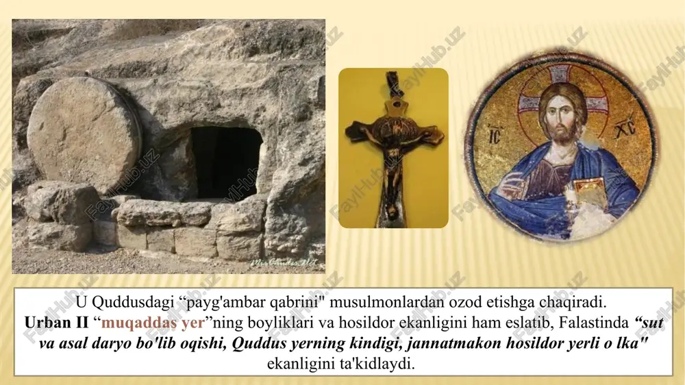 mingga yaqin musulmonni qirib tashladi. mazkur salib yurishi natijasida quddus qirollogi tashkil etldi.salibchilar bosib olingan hududlarni 200 yil davomida qo’llarida saqlab turdi va bosib olingan hududlarda xiroj solig’ini joriy etdilar va bundan tashqari aholidan undiriladigan umumiy solig’ ham yeg’ila boshlandi.xalq bunga bardosh berolmay qo’zg’laon ko’tardi.salibchilar bu yerlarda hukmronlikni saqlash uchun diniy ritserlik ordenlari tashkil etdilar.bu ordenli ritserlarning vazifasi urush edi.buning tashkil etilishi bilan sharqdagi mustamlakachiligini yevropa qirollari saqlab qolishga intilganlar.shu tariqa angliya,fransiya,germaniya qirollari va cherkov o’z ordenlarini tashkil etdi.bulardan dastlabkisi gospitalierlar ordeni hisoblanadi. musulmonlar falastinni egallagach bu orden rodas oroliga o’tdi.keyinchalik malta oroliga ko’chdi. ikkinchi salib yurishi (1147-1149 y.) ga 1144-yil saljuqiylarning edessa shahrini bosib olishlari bahona boʻlgan. mazkur salib yurishi magʻlubiyatga uchragan. quddusning qo’ldan ketishi (1187 yil ) uchinchi salib yurishi yurishi (1189-1192 y.) ning boshlanishiga 1187-yil misr sultoni salohiddin ayubiy tomonidan quddusning egallab olinishi sabab boʻlgan. mazkur yurish ham muvafaqqiyasizlik bilan tugagan. richard i sheryurak filipp ii to'rtinchi …