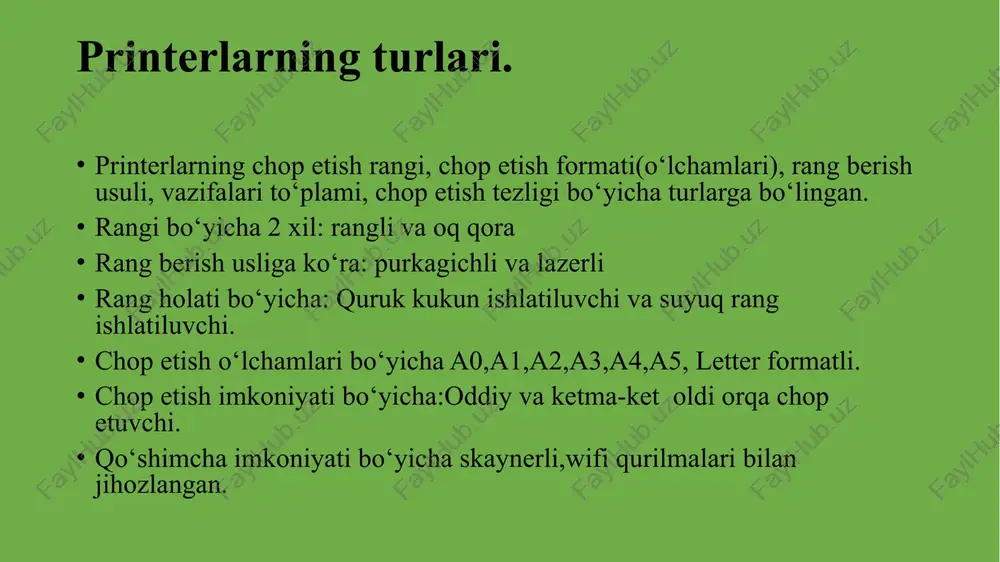 printer va faksnlarni sozlash - Page 3