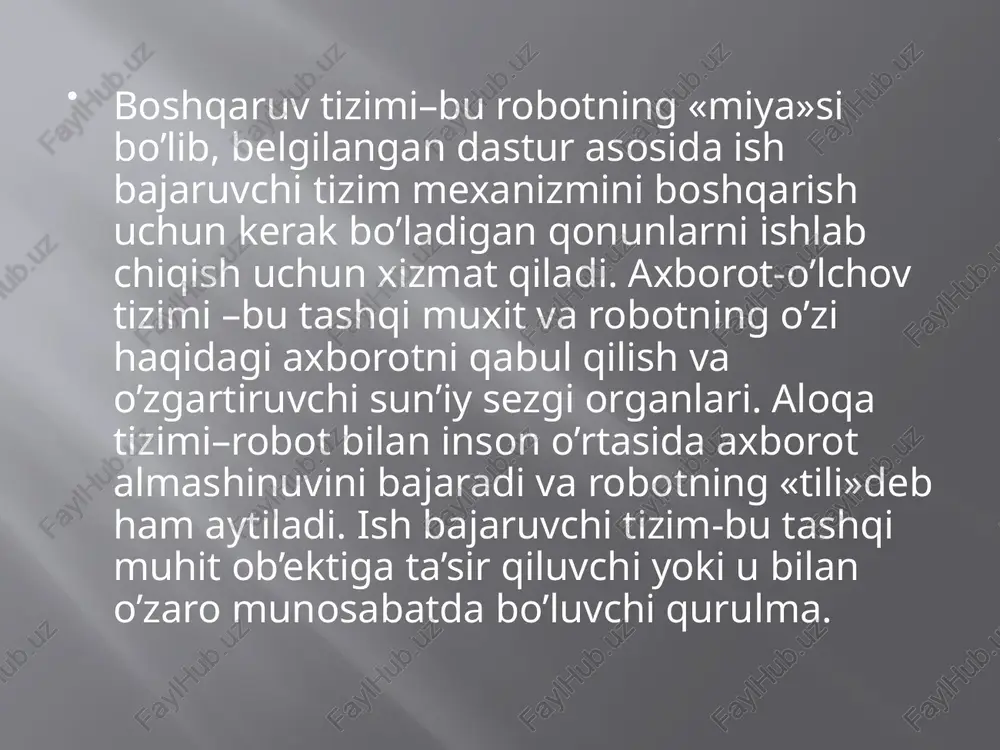 robotlarni boshqarish qurulmasi - Page 3
