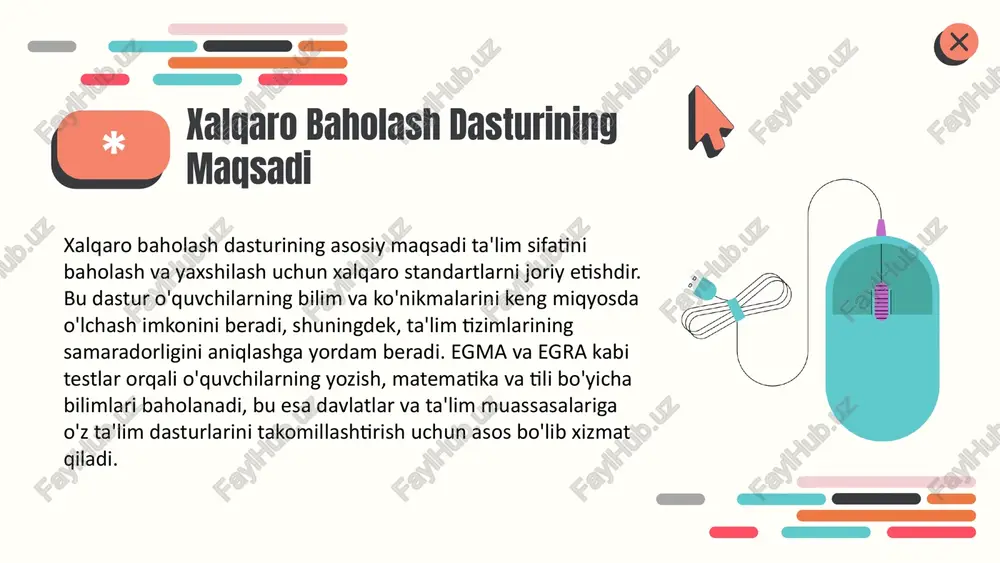 metodlar orqali ta'lim jarayonining samaradorligi baholanadi. baholash protseduralari bosqichlar va vazifalar baholash protseduralarining asosiy bosqichlari quyidagilardan iborat: 1. tayyorlash, 2. bajarish, 3. tahlil qilish va baholash, 4. hisobot tayyorlash. har bir bosqichda tayyorlash, bajarish, tahlil qilish va hisobot yozish vazifalari mavjud. bu bosqichlar ta'lim sifatini oshiradi. ta'lim jarayoniga ta'siri baholash protseduralari ta'lim sifatini oshiradi va o'qituvchilarga metodologiya va dastur tuzishda yordam beradi. ular ta'lim jarayonini yaxshilash va o'quvchilarning rivojlanishini kuzatishda muhim rol o'ynaydi. baholashning maqsadlari egma va egra baholashlarining maqsadlari ta'lim sifatini oshirish uchun muhim vositadir. ular o'quvchilarning bilim va ko'nikmalarini aniqlashga yordam beradi, shuningdek, ta'lim jarayonini baholash va takomillashtirish uchun ma'lumotlar taqdim etadi. bu baholashlar natijalari ta'lim strategiyalarini rivojlantirishda qo'llaniladi. photo by getty images on unsplash baholash natijalari baholash natijalari tahlil qilinadi, bu esa ta'lim jarayonini takomillashtirish uchun asos bo'ladi. statistik va sifatli usullar yordamida o'qitishning kuchli va zaif tomonlari aniqlanadi. natijalarga asoslanib, ta'lim strategiyalari va dasturlar optimallashtiriladi. bu …