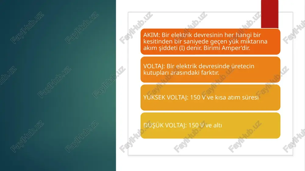 a olmamalıdır. akımın lokalize bir yerde toplanmaması ziyan olması dezavantaj olarak sayılabilir. su i̇çi̇ uygulamalar bi̇polar uygulama akut durumda kullanılır. anot ve katot suyun içindedir. örn; elde akut bir ödem varlığında su içi uygulama.. hastanın eli sudadır , her iki elektrotta sudadır ancak el elektrotlar ile temas etmemelidir. su i̇çi̇ uygulamalar monopolar uygulama durum subakutsa anot suyun içindedir durum kronikse  katot suyun içindedir. düz akimin fi̇zyoloji̇k etki̇leri̇ düz akımın sinir, kas, kan dolaşımı, deri gibi canlı dokular üzerindeki etkisidir. vücuttan akım geçtiği zaman iyonlar iki yönde hareket ederler ve iki çeşit etki meydana getirirler. i̇nterpolar etki̇ler polar etki̇ler i̇nter polar etki̇ler akımın geçtiği yolda meydana gelen etkilerdir. vazodi̇latasyon oluşur. neden? -histamin maddelerinin açığa çıkmasına neden olur. -iyon bombardımanı mekanik olarak vazodilatasyon yapar. - iyon hareketleri sonucu duysal sinir uçları uyarılır refleks vazodilatasyon olur. polar etki̇ler anot asit reaksiyonu vazokontrüksiyon i̇skemi sedatif etki ağrıyı azaltır katot baz reaksiyonu vazodilatasyon hiperemi …