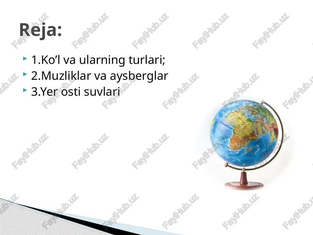 ko’llar va muzliklar. yer ostisuvlari - Page 3