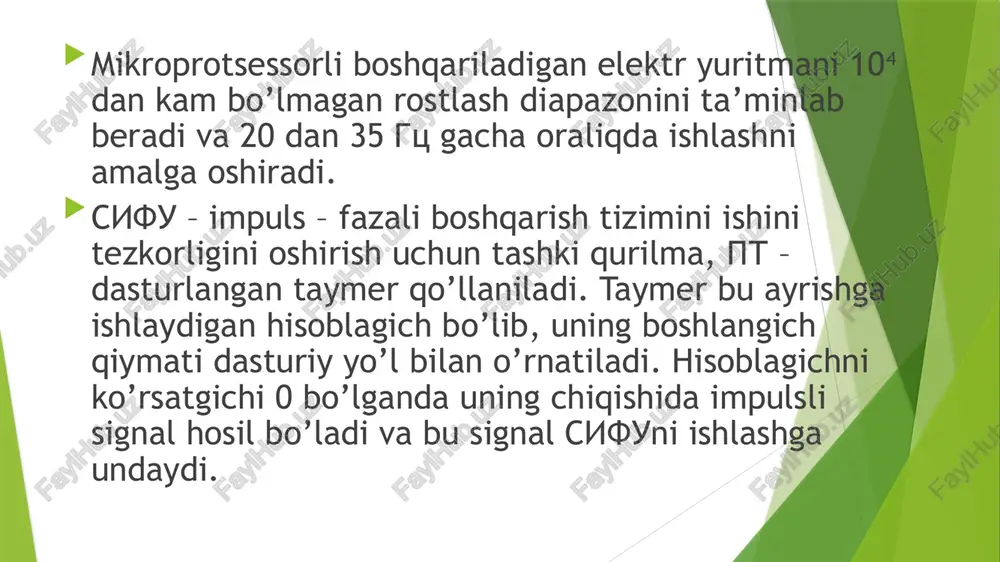 o’zgarmasto kelektryuritmalarning mikroprotsessorli boshqarish tizimlari - Page 3