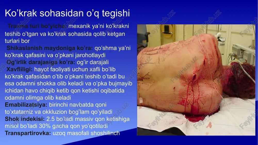 o'qotor qurollardan jarohatlanish mavzusi - Page 3