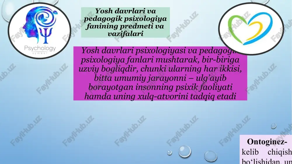 ich – ijtimoiy jonzotlikni anglash davri; 7 yoshdan 13 yoshgacha; beshinchi bosqich – a)o‘z-o‘zini anglash davri; 12 yoshdan 14 yoshgacha; b)o‘z o‘rnini belgilash (topish) davri; 15 yoshdan 17 yoshgacha. aql-idrok nazariyasi, aql-idrok funksiyalaridan uyushqoqlik va moslashish, ko‘nikishdan iborat deb hisoblagan. j.piaje shaxs kamoloti va rivojlanish bosqichlarini intellektni rivojlanish davrlariga qarab quyidagi davrlarga bo’lib o’rgangan. 1) sensomotor intellekti (tug‘ilishdan 1 yoshgacha); 2) operasiyalardan ilgarigi tafakkur davri (2 yoshdan 7 yoshgacha); 3) konkret operasiyalar davri (7-8 yoshdan 11-12 yoshgacha); 4) formal (rasmiy) operasiyalar davri. kognitiv-genetik nazariyachilari yo‘nalishning namoyandalari l.kolberg, d.bromley, dj.birrer, a.vallon, g.grimm va boshqalardan iboratdir. a.vallon (fransiya) nuqtai nazaricha yosh davrlari quyidagilarga ajratiladi: 1) homilaning ona qornidagi davri; 2) impul’siv harakat davri – tug‘ilganidan 6 oyligigacha; 3) emosional (his-tuyg‘u) davri – 6 oylikdan 1 yoshgacha; 4) sensomotor (idrok bilan harakatning uyg‘unlashuvi) davri –1 yoshdan 3 yoshgacha; 5) personologizm (shaxsga aylanish) davri – 3 yoshdan 5 yoshgacha; 6) farqlash davri – 6 …
