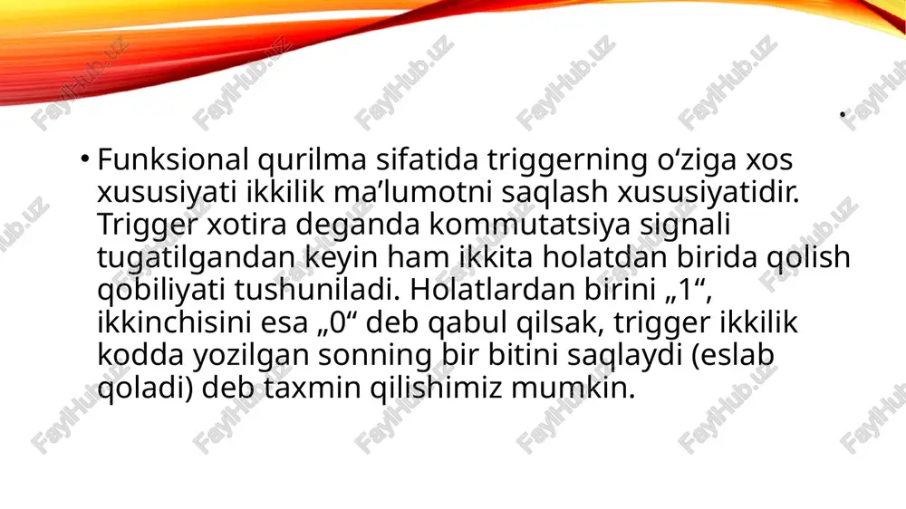 triggerlarning turlari va ularning ishlash prinsiplari - Page 3