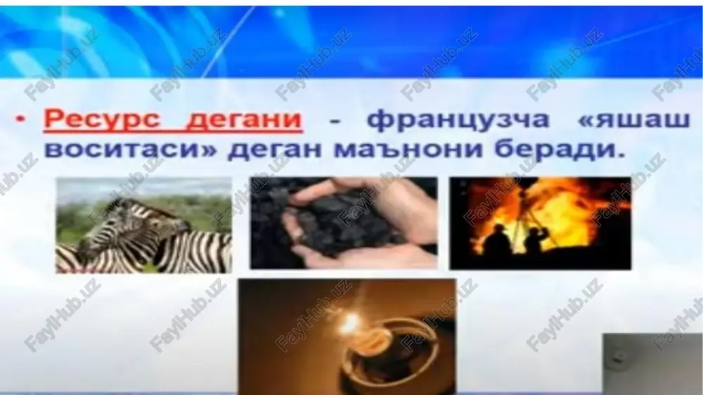 rada to'planadigan so2 gazi tufaylidir. ana shu zaylda ahvol o'zgarmasa xxi asrning o'rtalarida yer yuzasining harorati 1,5-4,5 gradusgacha ortishi mumkin. natijada: 1. iqlimning o'zgarishi ayniqsa, cho'llanish jarayonining kuchayishi. yogingarchilikning o’zgarishi. dengiz va okeanlar satxining ortishi muzliklarning yerishi va kamayishi hamda boshqa hodisalar kuzatiladi. ozon qatlamining siyraklanishi: ozonosfera atmosferaning muhim tarkibiy qismi hisoblanib, u iqlimga va yer yuzasidagi barcha tirik organizmlarni nurlanishdan saqlab turadi. atmosferadagi azonning eng muhim xususiyati uning doimo hosil bcflib va parchalanib turishidir. ozon quyosh nurlari ta'sirida kislorod, azot oksidi va boshqa gazlar ishtirokida hosil bo’ladi. ozon kuchli ultrabinafsha nurlarni yutib qolib yer yuzidagi tirik organizmlarni himoya qiladi. ultrabinafsha nurlar miqdorining ortishi tirik organizmlarga salbiy ta'sir qiladi. hozirgi davrda freonlardan keng foydalanish tufayli hamda aviatsiya gazlari, atom bombalarini portlatishlar atmosferada etarli miqdorda ozon to'planishiga imkon bermayapti. chuchuk suv muammosi: quruqlikda chuchuk suv va uning biosferadagi roli nihoyatda katta. gidrosferada chuchuk suv miqdori juda oz (2-2,5 %). jamiyatning rivojlanishi …