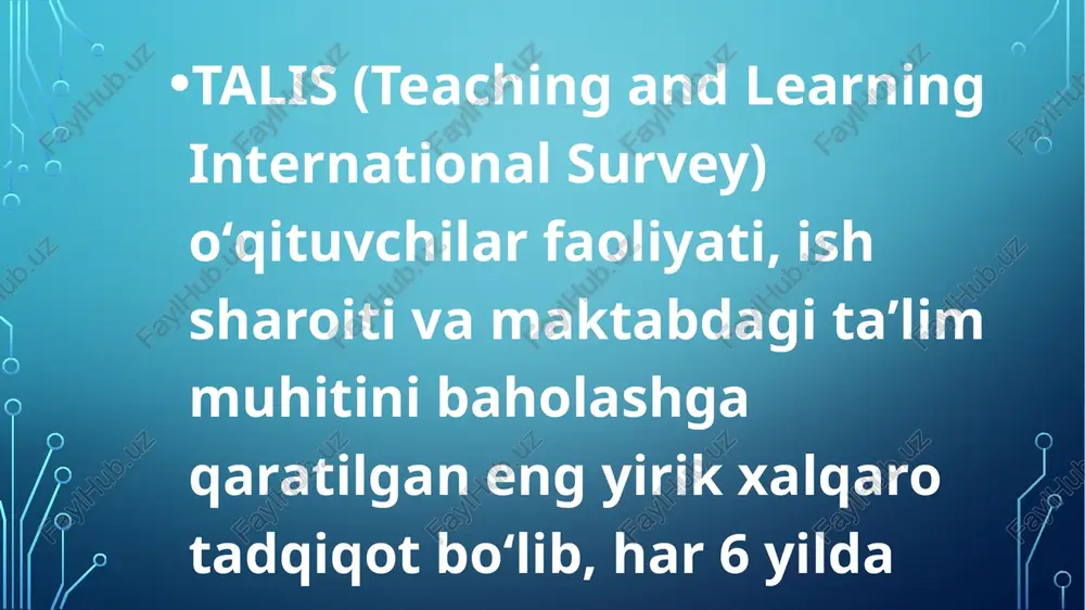 talis (teaching and learning international survey) - Page 3