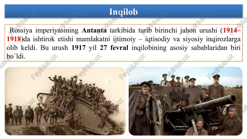 1917-yil 25-27 dekabrda ishchi, askar-dehqon deputatlarini i favqulodda qurultoyi bo`ldi turkiston o`lkasi xks 1918-yil 14 fevralda farg`ona viloyatida harbiy holat e’lon qilingan. qo`qonning o`zida 3 kunda 10 mingdan ziyod kishi o`ldirildi. 1918-yil 22 fevralda qo`qon shahrida rus – osiyo banki binosida bolsheviklar tomonidan tayѐrlangan «tinchlik shartnomasi» imzolandi. turkiston sovetining v s'yezdi 1918-yil 20 aprel kuni toshkentda ochildi. 30 aprelda «rossiya sovet federatsiyasining turkiston sovet respublikasi haqida nizom»ni qabul qildi. nizomga ko`ra turkiston sovet respublikasi tashkil etildi va avtonom faoliyat yuritishi belgilandi. tassrning tuzilishi t. risqulov boshchiligidagi tassr hukumati image1.png image2.jpeg image3.jpeg image4.jpeg image5.jpeg image6.jpeg image7.jpeg image8.jpeg image9.jpeg image10.jpeg image11.jpeg image12.jpeg image13.jpeg image14.jpeg image15.jpeg image16.jpeg image17.jpeg image18.jpeg image19.jpeg image20.jpeg image21.jpeg image22.jpeg image23.jpeg image24.jpeg image25.jpeg image26.jpeg image27.jpeg image28.jpeg peas dejo sete e gor plahs by & peps qi f sf g40) ang ddn i me ob heb 2h ed« fash © asiii c seeys used flay gh zi 3 fig reso + …