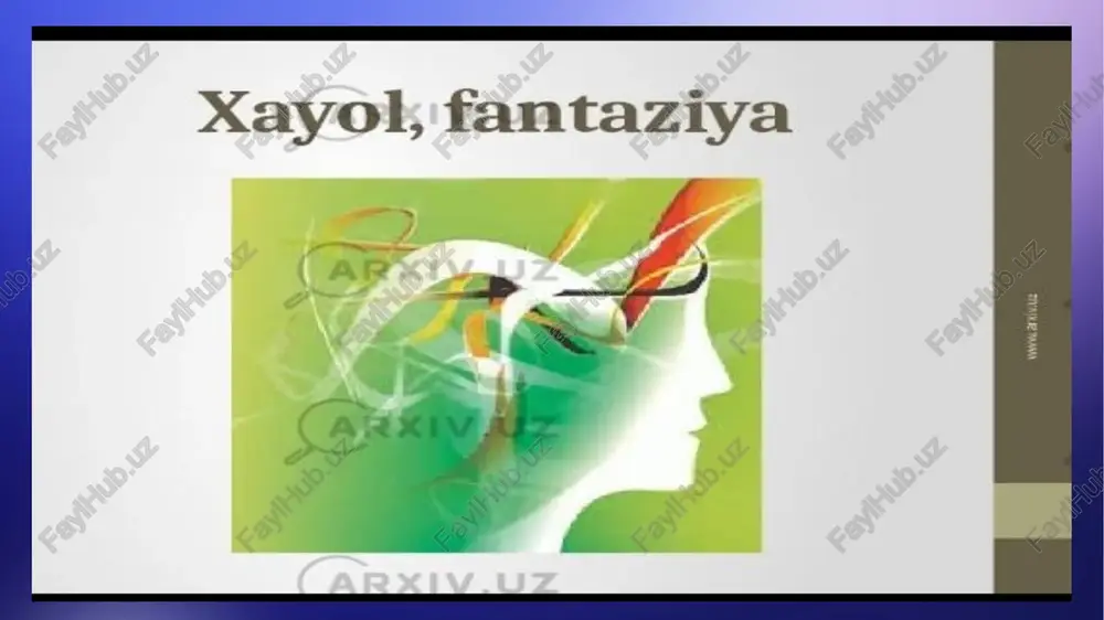 irishga ham harakat giladi. borligni amaliyotda o zgartira olishni bilish bilan birga hayolni ham o zgartira bilish lozim. » hayol inson ijodiy faoliyatining zarur elementi bo: lilo, mehnatning oxirigi va oraliq mahsulotlarida oz ifodasini topadi, shuningdek problemali vaziyat noaniqlik ko rsatgan hollarda xulq atvor programmasini tuzishni ta’minlaydi. hayolning psixik jarayon sifatidagi birinchi va muhim vazifasi shundan iboratki u mehnatni boshlamasdan oldin uni natijasini tasavvur qilish imkoniyatini beradi. sheet1 系列 1 系列 2 1/5/2002 32 12 1/6/2002 32 12 1/7/2002 28 12 1/8/2002 12 21 1/9/2002 15 28 hayol turlari. 1, passiv hayol. 1, aktiv hayol. 2. ixtiyorsiz . 2. ixtiyoriy. 3.shirin hayol. 3. qayta tiklovchi. 4.tush ko’rish. a.ljodiy. 5.gall z z xayol o’zining faolligi va aktivligi bilan xarakterlanadi. shu bilan birga xayol kishini faollikka undovchi kuch, turtki sifatida ham ishlaydi. lekin ayrim hollarda xayol faoliyatning o’rnida, ya’ni soxta faoliyat sifatida harakat qilishi mumkin, odam og’ir ahvolga tushganda, biror masalani yecha …