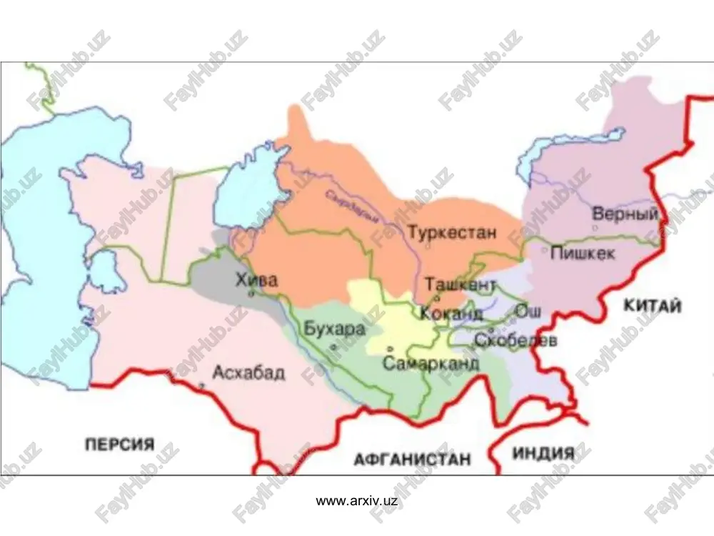 lab olindi, uning bajarishi lozim bo'lgan vazifalari belgilandi. ana shunday sharoitda jamiyat fuqarolari tomonidan bildirilgan ijtimoiy extiyoj – ma'naviy-ma'rifiy soxalarda yangi asr va umuman, uchinchi ming yillikdagi bosh g'oya qanday bo'lishi aniqlandi. 1917 yilda turkistonning ijtimoiy-siyosiy hayotidagi eng muhim masalalardan biri, bu turkistonda yangi boshqaruv usulidagi davlatchilikni tashkil etish edi. o'sha tarixiy shart-sharoitlarda milliy davlatchilikka ega bo'lish g'oyasi turli tashkilot va partiyalarning o'zaro kurashida asosiy qurolga aylangan edi. jadidlarning intilishlari turkistonda federasiya asosida milliy-demokratik davlatchilikni barpo etishga qaratilgan edi. jadidlar­ning muxtoriyat (avtonomiya), davlatchilik to'g'risidagi g'oyalari o'sha paytdagi rossiyada mavjud siyosiy-ijtimoiy va inqilobiy ahvol bilan bog'liq holda shakllanib keldi. ular mustamlaka xalqlarning rossiyadan butunlay mustaqil bo'lib chiqib ketishlarini hali kun tartibiga qo'yolmagan edilar. chunki rossiya­dek qudratli imperiya changalidan asta-sekinlik bilan, oqilona nozik siyosat yurgizish orqali butunlay mustaqillikkka erishish mumkinligini jadid­lar yaxshi anglaganlar. 12-14 iyul kunlari skobelev shahrida farg'ona viloyat musulmon tashkilotlari vakillarining navbatdagi s'yezdi bo'lib o'tdi. ushbu s'yezdda 137 delegat ishtirok …