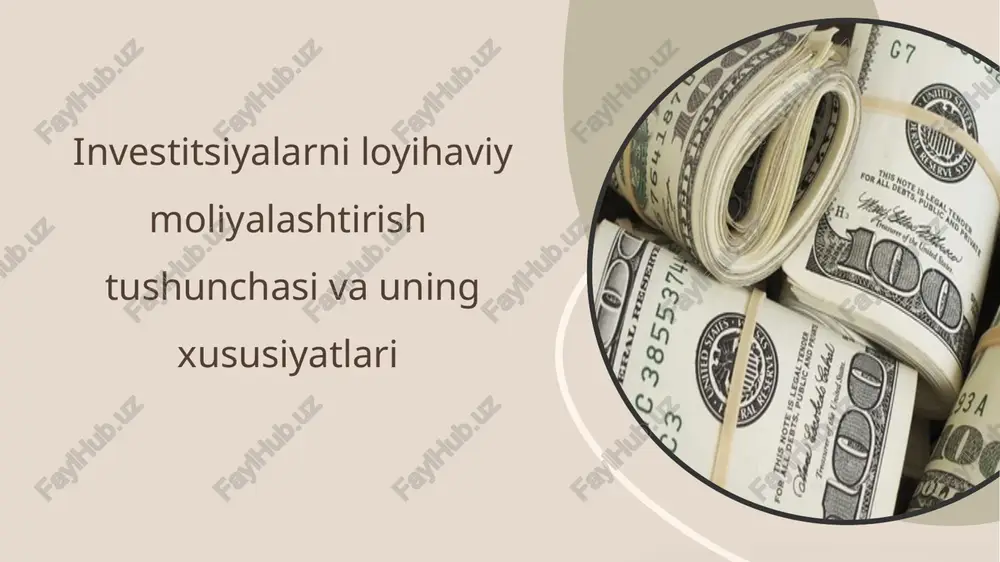 ko‘p qo‘llaniladi: 11 mustaqil parallel moliyalashtirish, bunda har bir bank qarz oluvchi bilan kredit shartnomasi tuzadi va investitsiya loyihasida o‘ziga tegishli bo‘lgan qismini moliyalashtiradi . ko‘pchilik bo‘lib hamkorlikda moliyalashtirish, bunda barcha kreditorlar to‘planib, bitta sindikatga birlashadilar, yagona kredit shartnomasi tuziladi hamda kredit shartnomasini tayyorlash va imzolashni bank-menejer amalga oshiradi. sinditsiyalashtirilgan kreditlash, uning xususiyatlari va yuzaga kelish tarixi hozirgi kunda investitsiya loyihalarini moliyalashtirishning yangi usuli –sinditsiyalashtirilgan kreditlash (sindikatga uyushgan bir necha kreditorlarning kreditlari majmuyi) paydo bo‘ldi. iqtisodiy adabiyotlarda bu so‘zning aniq atamasi yo‘qligi sababli ko‘pchilik hollarda moliyalashtirishning bu turi sindikatlashtirilgan kredit deb ham ataladi. 12 12 13 sindikatlashmoq “sindikat tuzib birlashmoq”ma’nosini bildirib, investitsiyalarni moliyalashtirish tizimida yirik investitsiya loyihalarini birgalikda moliyalashtirishni tashkil etish usullaridan birini anglatadi. investitsiya loyihalarini moliyalashtirishda sindikatlashtirilgan kreditning asosiy xususiyati shunday iboratki, bunda bir necha kreditorlarning mavjudligi, moliyalashtirish uchun berilgan kredit summasi va u bilan bog‘liq risklarning ishtiroki kreditorlar (banklar) o‘rtasida taqsimlanishidadir. sindikat kredit — bu bir nechta banklar …