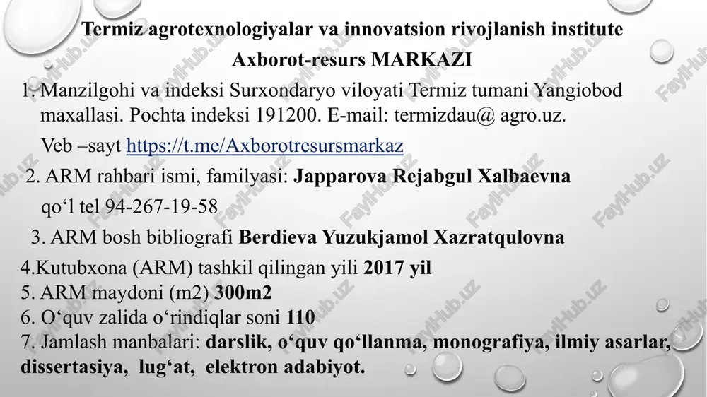 hayotda o‘ziga munosib o'rin topishda, kasblarni to‘g‘ri tanlashda, dunyoqarashning kengayishida va takomillashuvida yaqindan yordam beradi. kitob bilan ishlashning birinchi bosqichida adabiyotlar tanlanadi, ya’ni zaruriy kitoblar jamlanadi. talabalarga o‘qitiladigan har bir fan yuzasidan tuzilgan o‘quv dasturida ko'rsatilgan asosiy va qo‘shimcha adabiyotlar ro‘yxati hamda har bir o‘qituvchining u yoki bu masala yuzasidan chop etilgan yangi asarlarni o‘qish lozimligi haqidagi ko‘rsatmalari bu masalani hal etishda yaqindan yordam beradi. shu bilan birga, har bir talaba o'zini qiziqtirayotgan masalalarga taalluqli adabiyotlarni mustaqil ravishda topishga odatlanishi kerak. kitob ustida ishlashning ikkinchi bosqichida kitoblarni o‘rganishga va tahlil qilishga kirishiladi. bu bosqich ham o‘z tartibi va qoidasiga ega. kitob varaqlab ko‘riladi. oldin muallif nomini, kitobni qanday atalishi, qayerda va qachon nashr etilganligi bilan tanishib chiqasiz. bu malumotlarning o‘ziyoq qimmatli axborot beradi. chunonchi: agarda kitob yaqinda chop etilgan bo'lsa, unda yangi tariflar, so‘nggi yutuqlar qamrab olingan bo’ladi. yangi muhim masalalar bayon etilgan b ulsa, basharti, kitob qayta toidirilib, nashr …