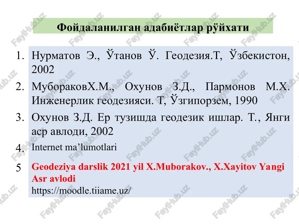 geodezik koordinatalar barcha geodezik o'lchashlar uchun asos sifatida qabul qilingan referens-ellipsoid asosida o'lchanadi. referens-ellipsoid esa o'z geometrik markaziga ega bo'ladi. nuqta joylashgan o'rindan mana shu markazga normal (urinma) tushiriladi. ekvator, shunday qilib ikkala koordinata tizimi orasidagi asosiy farq shovun chizig'i va normalning bir biriga o'zaro to'g'ri kelmasligidan kelib chiqadi. ularning o'rtacha farqi 3-4 mm ni tashkil qiladi. astronomik koordinatalar astronomiyaning texnik vositalari yordamida o'lchash yo'li bilan aniqlanadi; astronomik koordinatalar astronomiyaning texnik vositalari yordamida o'lchash yo'li bilan aniqlanadi; geodezik koordinatalar geodezik o'lchashlarni oliy geodeziyaning bir tarmog'i bo'lmish sferoid geodeziyasi formulalari asosida xisobl.ash yo'li bilan aniqlanadi grinvich meridiani nuqtaning kengligi va meridiani tekisliklari referens-ellipsoidning geometrik markazini kesib o'tadi; astronomik koordinatalar astronomiyaning texnik vositalari yordamida o'lchash yo'li bilan aniqlanadi; geodezik koordinatalar geodezik o'lchashlarni oliy geodeziyaning bir tarmog'i bo'lmish sferoid geodeziyasi formulalari asosida xisoblash yo'li bilan aniqlanadi. shunday qilib ikkala koordinata tizimi orasidagi asosiy farq shovun chizig'i va normalning bir biriga o'zaro to'g'ri kelmasligidan …