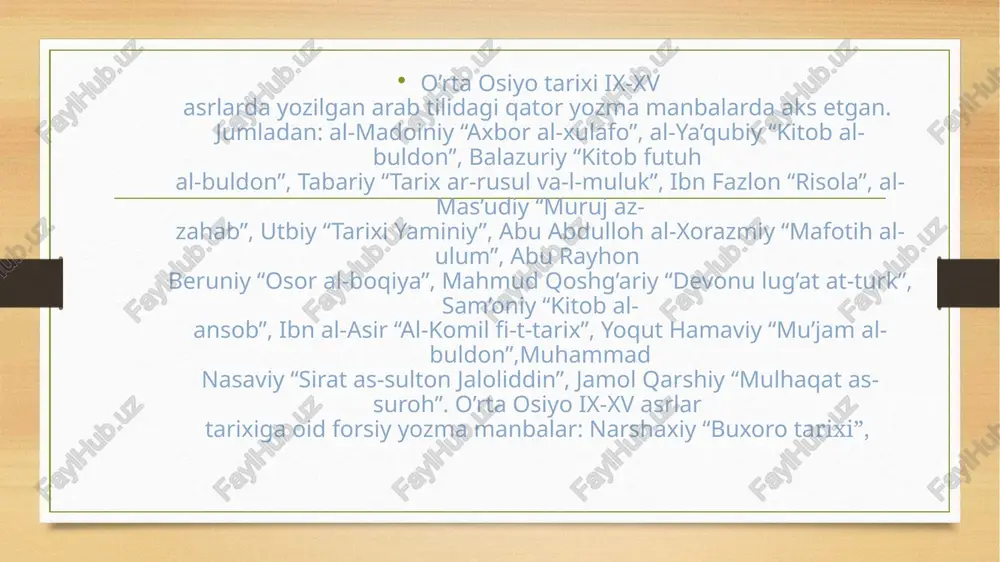 o'rta osiyoning xi-xiii asrlar tarixiga oid yozma manbalar - Page 3