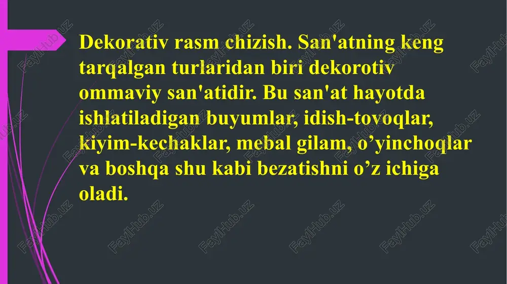 dekorativ rasm va uning xususiyatlari - Page 3