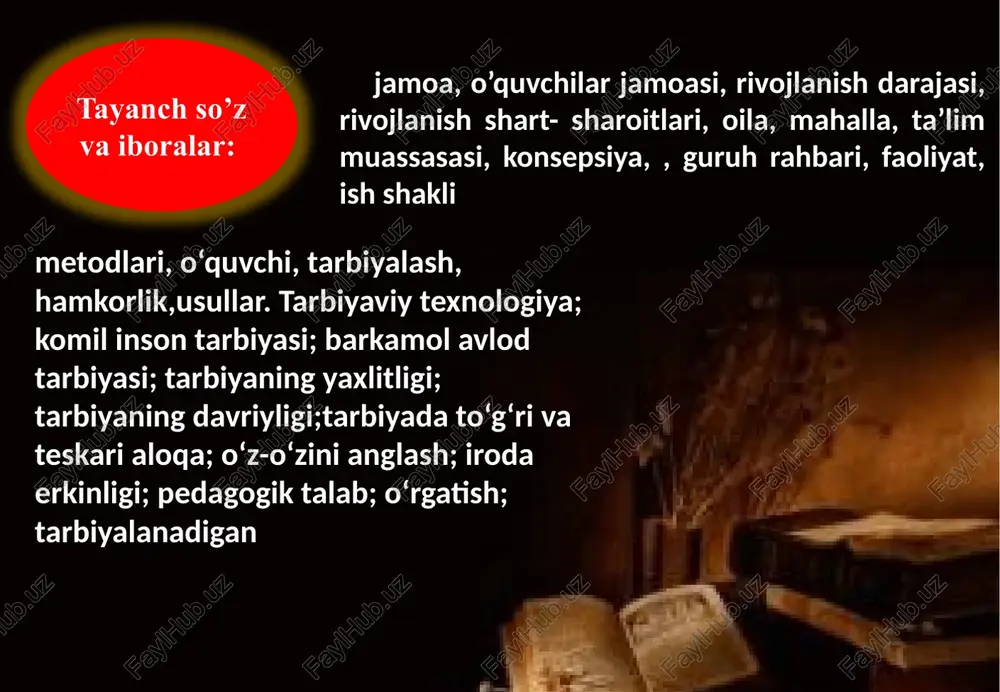yojini qondirishga yo’naltirilgan birgalikdagi faoliyat jamoaning navbatdagi muhim xususiyatidir. jamoa faoliyatining ijtimoiy-g’oyaviy yo’nalishi ham jamoaning faoliyati mazmunida o’z aksini topishi muhim ahamiyatga ega. jamoa xususiyatini aniqlash kishilar guruhning yagona ijtimoiy tizimini o’rnata olishdagi usuli, yahni jamoani tashkil qilish usuli ham muhim hisoblanadi. pedagogik jihatdan maqsadga muvofiq tashkil etiigan jamoa faoliyati natijasida jamoa ahzolari o’rtasida ishchanlik, bir-biri uchun g’amho’rlik, o’zaro yordam, jamoa manfaati uchun javobgarlik hissi qaror topadi. birgalikdagi faoliyat umumjamiyat ishi uchun mashuliyat hissini uyg’ota borib, jamoa ahzolarini bir-biriga yaqinlashtiradi, jamoaga hurmat hissining paydo bo’lishiga ko’maklashadi, jamoa bilan munosabatda bo’lish ehtiyojini oshiradi, jamoa ahzolari o’rtasida o’zaro ruxiy yaqinlik, hissiy birlik (bir-birini yoqtirish), sispatiya yuzaga keladi. ushbu munosabat, ko’pincha, o’z-o’zidan paydo bo’ladi hamda ular pedagogik ta’sir ko’rsatish uchun qo’l keladi. ruxiy va hissiy birlik jamoa ahzolarning birgalikdagi faoliyatining mazmuniga jamoaning rasmiy (ishchanlik) va norasmiy (hissiy) tuzilishini bir-biridan farqlash lozim. jamoaning rasmiy tuzilishi deganda jamoa faoliyatining turli ko’rinishlarini amalga oshirish uchun zarur …
