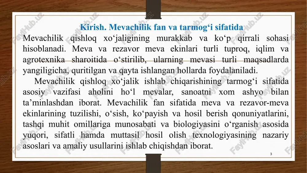 k, qorag‘at, klyukva, bodrezak, chakanda, golubika, na’matak, aktinidiya, zirk, kabi o‘simliklar kiradi. urug‘ mevalilar danak mevalilar yong‘oq mevalilar subtropik mevalar. sitrus mevalilar rezavor mevalar. 15 meva bog‘larining davlatlararo va qit’alararo joylashganligi markaziy osiyo, kavkaz orti davlatlari, uzoq sharq, shuningdek xitoy, hindiston, birma, eron, o‘rta yer dengizi sohillari meva daraxtlarining vatani hisoblanadi. ular vavilioniyada va suriyada eramizdan 3000 ming yil ilgari, xitoyda 2000 yil ilgari, hindistonda 1300 yil ilgari, qrimda 700 yil ilgari, gresiyada 300-400 yil ilgari ekilgan. ma’lum bo‘lishicha, meva ekinlarining ko‘pchilik navlari 4000 yildan ortiq; gilos, olcha, limon 2 ming yildan ortiq; apelsin va rezavor mevalar 2 ming yilga yaqin vaqtdan buyon ekilib kelinmoqda. 16 dunyo bo‘yicha meva ekinlari maydoni 2008 yilda 39,5 mln. gektarni tashkil etib, shundan eng katta maydonni - 7 mln gektarni zaytun, 17 mln gektarni mevali bog‘lar, 1,5 mln gektardan ko‘prog‘ini sitrus ekinlar tashkil qilgan. bog‘ maydoni jihatdan birinchi o‘rinda hindiston bo‘lib – 10,7 mln …