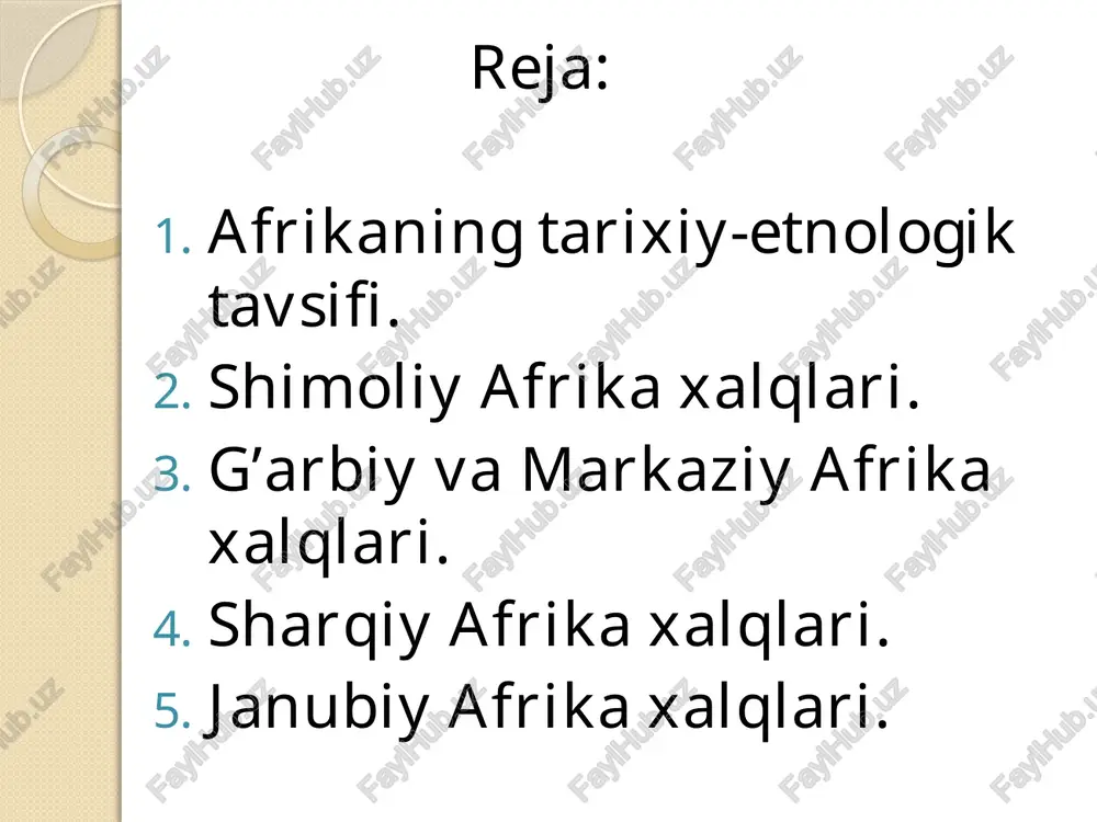 oʻsadi. afrikaning shim. subtropik yerlarida hamda jan. chekkalarida doim yashil butazorlar tipik oʻsimliklardir; togʻ yon bagʻirlari oʻrmonlar bilan qoplangan. afrikada 40000 dan ortiq gulli oʻsimlik turlari bor. suvlari afrikada daryolarning geografik taqsimlanishi ham, sersuvligi ham turlicha. atlantika okeaniga kongo (afrikadagi eng sersuv va uzunligi jihatidan ikkinchi oʻrindagi daryo — 4370 km), niger, oranj daryolari quyiladi. hind okeaniga quyiladigan daryolardan eng kattasi zambezi (2660 km). oʻrta dengizga asosan nil (afrikadagi eng uzun daryo — 6671 km) quyiladi. afrika maydonining 1/3 qismidan koʻprogʻi ichki suv havzalaridir. bu yerlarda sernam mavsumlardagina suv oqadi (sahroi kabir, kalaxari, sharqiy afri-kaning bir qismi). katta daryolar turli xil iqlimli oʻlkalardan oqib oʻtadi va rejimi juda murakkab. dare oʻzanlarida ostonalar va sharsharalar koʻp (nil ostonalari, zambezidagi viktoriyasharsharasi, kongodagi stenli va livingston sharsharalari). afrikadagi eng yirik koʻllar tektonik yoʻl bilan hosil boʻlgan: sharqiy afrikadagi albert, eduard, kivu, tanganika (chuq. 1435 m — chuqurligi jihatidan dunyoda baykal koʻlidan keyin 2-oʻrinda), …