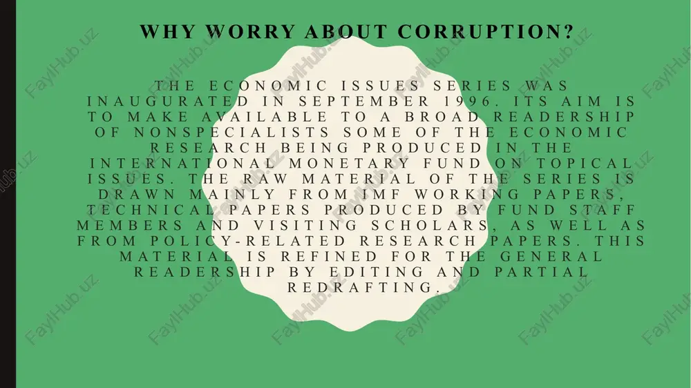 some argue that in highly bureaucratic economies, corruption may temporarily "grease the wheels" by bypassing inefficiencies. still, in the long run, corruption undermines economic stability and sustainable growth. image1.jpeg image2.png image3.jpeg economic growth growth 12,000 10,000 8,000 6,000 4,000 2,000 0,000 0,000 growth and corruption: countries distribution © china © kuwait © indi? “ ‘© malaysia gs 2 nasa uta, os eee: {rash © sudag pal a8 xe jordan © cyrus” raguat © bole © australia ‘ eisdvalor™ © congo reg © weriag trinidad to br finland ran: np yenmark ° rs io yorpeaid ans ‘© congo dem 2,000 2,000 3,000 4,000 5,000 6,000 7,000 ler, /docprops/thumbnail.jpeg