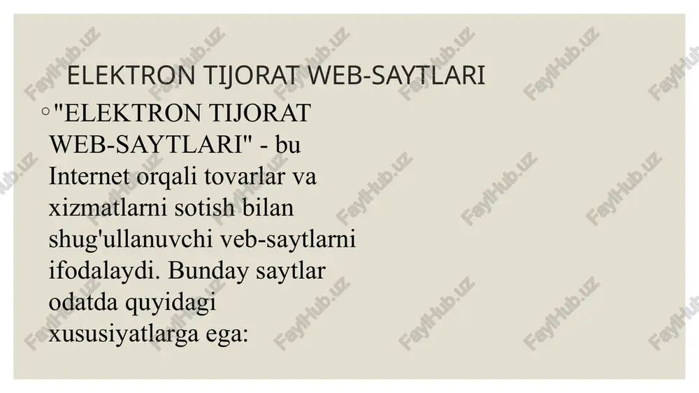 arga javob berish elektron savdo tizimi); ko‘rgazma-yarmarka savdolarning elektron savdo tizimi; avtoraqamlarni sotish bo‘yicha elektron savdo tizimi. elektron davlat xaridlari mobilraqamlarni sotish bo‘yicha savdo tizimi. birja savdolari birja savdolari elektron tizim asosida olib boriladi. savdolarga tizimli ravishda bir turdagi standart xususiyatga ega, boshqa ishlab chiqaruvchi tovarlari yoki boshqa tovarlar partiyasi bilan o‘zaro almashuvchi tovarlar qo‘yiladi. birja savdolarida ishtirok etish huquqi brokerlik joyini o‘rnatilgan tartibda olgan birja a’zolariga beriladi. birja savdolari platformasida faqatgina birja tovarlari savdoga chiqariladi. “birja tovari” tushunchasiga o‘z sifati, tuzilishi bilan bir turdagi xususiyatga ega bo‘lgan, o‘zining asosiy va aniqlovchi parametrlari bilan xuddi shunday boshqa ishlab chiqaruvchining yoki boshqa partiyadagi tovar bilan o‘zaro almashinuvchanlik xususiyatiga ega bo‘lgan tovar kiradi va u doimiy ravishda savdolarga chiqarilishi shart. “o‘zrtxb” aj savdolari har kuni, shanba va yakshanbadan tashqari, toshkent vaqti bilan 9:30 dan 17:00 gacha o‘tkaziladi. tashqi iqtisodiy faoliyat olib boruvchi mahalliy va xorijiy ishtirokchilarga qulay shart-sharoitlar yaratish maqsadida 2005 - …