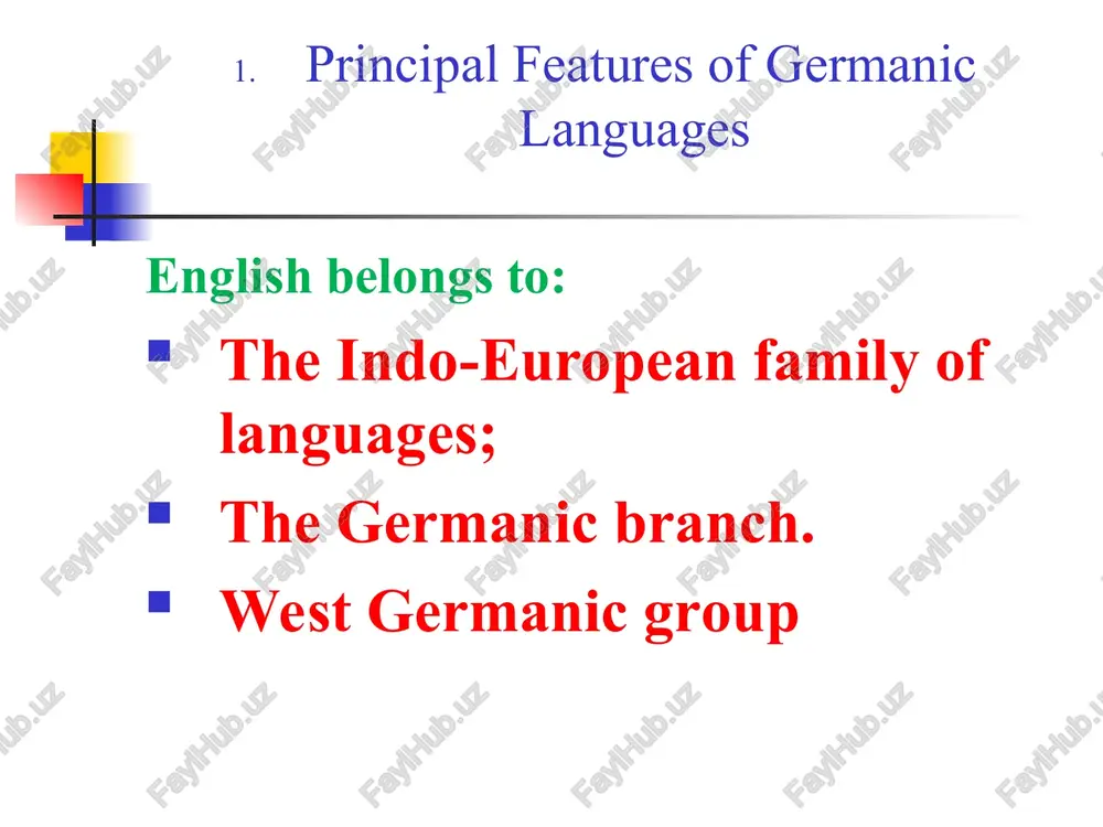 ne, and took a century to complete; with christianity came writing. 5. oe vocalism all living languages undergo changes. what causes such changes? alterations: qualitative // quantitative; dependent // independent anglo-frisian brightening (or first fronting). the anglo-frisian languages underwent a sound change in their development from proto-germanic by which the vowel ā was fronted to ǣ, unless followed by a nasal consonant (n, m). cf. oe mann and oe dæġ restoration of a or retraction later in old english, short /æ/ (and in some dialects long /æː/ as well), was backed to /ɑ/ when there was a back vowel in the following syllable. restoration of a or retraction nominative dæġ dagas accusative dæġ dæġ genitive dæġes daga dative dæġe dagum for further references see pg. 76 // rastorguyeva t. a. a history of english. - m.: vysšaja škola, 2003. - 347 p.) oe breaking or fracture it is diphthongization of …