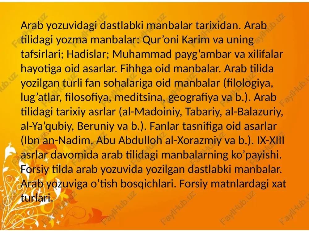 ng bilan bir qatorda o’zaro urushlar kuchaydi va bundan suy imperiyasi (581-618 yy.) hukmdorlari ustalik bilan foydalandilar. oqibatda turk xoqonligi ikki qimga – sharqiy va garbiy turk xoqonligiga bo’linib ketdi. sharqiy turk xoqonligi markaziy osiyoda xoqon shibi davrida (609-619- yy.) suy imperiyasi bilan ko’p urushdi va o’z mustaqilligini saqlab qoldi. xoqon xelu (620-630- yy.) davrida ham bu kurash davom etdi. o’sha yillari turklar xitoyga 67 marta bostirib kirdilar. bu davrda soliqlar ko’paydi, mehnatkash xalqning ahvoli og’irlashdi. xitoy imperatorlari bundan ustalik bilan foydalandilar va sharqiy turk xoqonligi ustidan o’z hukmronligini o’rnatilshga muvaffaq bo’ldilar. lekin ko’p o’tmay, turklar xitoy istibdodiga qarshi qo’zg’olon ko’tardilar bunga dastlab eltarish qoon (qutlug’ qoon), keyinchalik esa uning maslahatchisi to’nyuquq boshchilik qildilar. natijada 681 yili g'arbiy turklar yana mustaqillikni qo’lga kiritdilar. xoqon bilga vafotidan (734 y.) keyin kuchayib ketgan feodal kurashlar natijasida g'arbiy turk xoqonligi mayda qismlarga bo’linib ketdi va keyinchalik uning o’rniga uyg’ur xoqonligi tashkil topdi. al-ya’qubiyning …