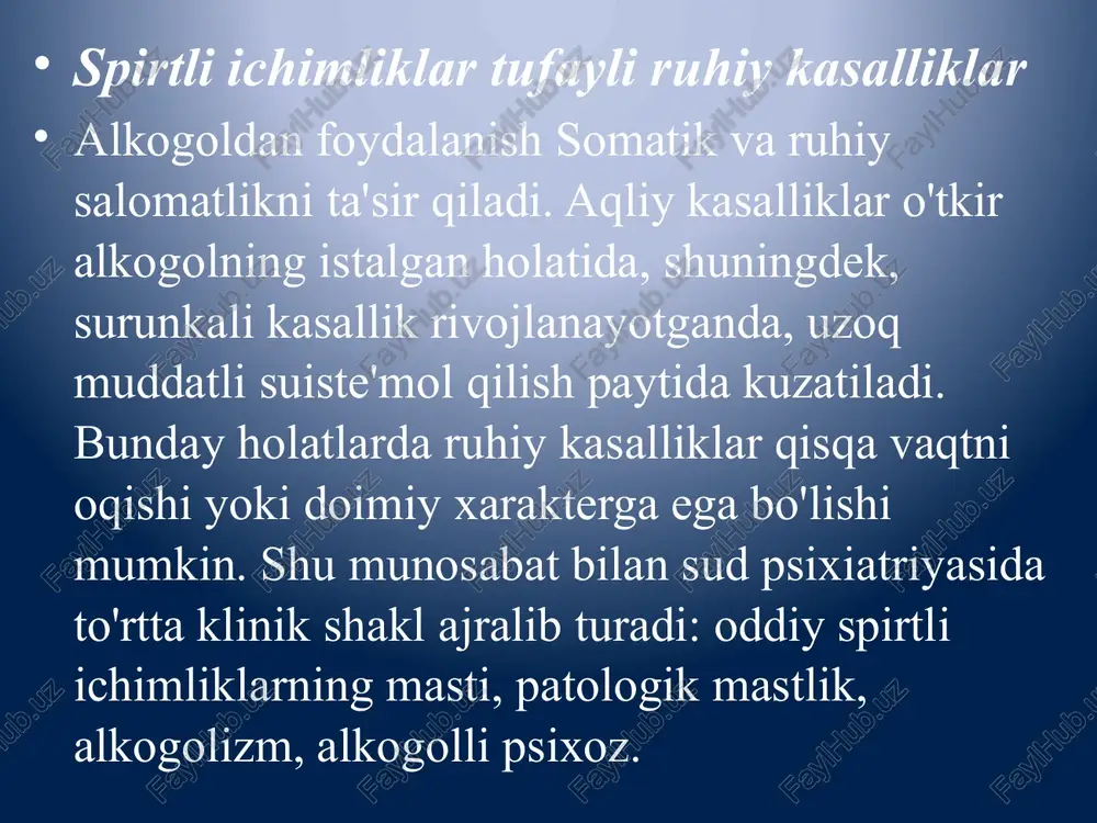 rist yoki manyaklarga qaraganda ko'proq odamlarni o'ldiradi. boshqaruv kasalliklari markazining ekspertlariga ko'ra, biz aqsh aholisining o'limining sabablari ro'yxatida spirtli ichimliklar "sharafli" 3 o'rinni egallaydi. tadqiqotchilar ta'lim muassasalarida qizlar o'rtacha yoki yuqori darajadagi mastlik bilan "kichik" bilan taqqoslaganda 1,5 baravar tez-tez zo'rlashlari kerak degan xulosaga kelishdi. shunga o'xshash tadqiq 2013 yilda o'tkazildi, natijasi taxminan bir xil edi. 90-yillarda amerikalik olimlar zo'rlash bilan bog'liq jinoyatlarning qariyb 50 foizi magistral odamlar tomonidan amalga oshirilgan. bundan tashqari, qurbonlarning deyarli yarmi ham mast holatda. va devid natch angliya alkogolida alkogolda 60 yoshdan kichik bo'lgan odamlarning erta o'lishining asosiy sababidir. spirtli ichimliklarni suiiste'mol qilish jigar kasalligi va yurak-qon tomir tizimini rivojlantirishga olib keladi, bu esa odamlarning hayotini xavf ostiga qo'yishga olib keladi. ammo bu yagona zararli omil emas. odamlar ko'pincha oldindan zaharlanish yoki ongsiz xatti-harakatlar tufayli, mastlik holatida o'lishadi. mag'rur haydashni eslamaslik mumkin emas. spirtli ichimliklar jinsiy zo'ravonlikni keltirib chiqaradi hech kimga sir emaski, mast odamlar …