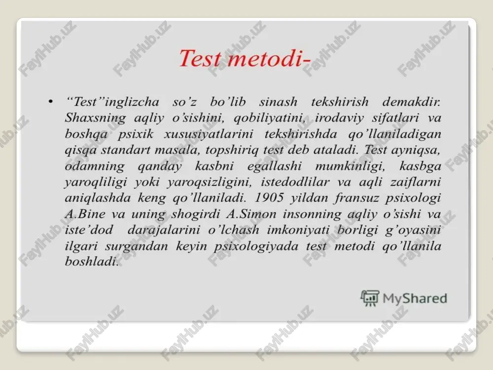 testlar va boshqa psixodiagnostik metodlar - Page 3