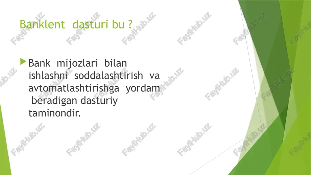manbalarini aniqlash (oylik, biznesdan tushum, qo‘shimcha daromadlar). • xarajatlarni tahlil qilish (majburiy va ixtiyoriy). • qarzdorlik, kreditlar va mavjud aktivlarni hisobga olish. moliyaviy maqsadlarni belgilash • qisqa muddatli (1 yilgacha): safar, texnika xaridi. • o‘rta muddatli (1-5 yil): avtomobil, ta’lim. • uzoq muddatli (5 yildan ortiq): uy xaridi, nafaqa jamg‘armasi. byudjet tuzish • har oy uchun daromad va xarajatlar rejasini tuzish. • tejash va investitsiyalarga qancha mablag‘ ajratilishini aniqlash. zaxira jamg‘armasi yaratish sarmoya kiritish soliq va sug‘urta rejalashtirishi . moliyaviy rejani muntazam ko‘rib chiqish • favqulodda holatlar uchun 3–6 oylik xarajatlarga teng bo‘lgan jamg‘arma yaratish. • mablag‘ni o‘sishiga yo‘naltirish: omonatlar, aksiyalar, obligatsiyalar, ko‘chmas mulk va boshqalar. • soliq yengilliklaridan foydalanish. • hayot, sog‘liq va mol-mulk sug‘urtasi orqali xavflarni kamaytirish. • yangi maqsadlar, daromad o‘zgarishi yoki muhim hayotiy voqealar sababli rejani qayta ko‘rib chiqish zarur. image1.jpg image2.jpg image3.jpg image4.jpg image5.jpg image6.jpg image7.jpg image8.jpg image9.jpeg ae ae ih | /docprops/thumbnail.jpeg asatov fazliddinning …