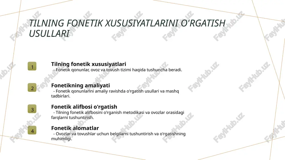 uvchilar bilingval darslar orqali tilni amaliy ravishda o'rganishlari, ularni ma'naviy va qiziqarli bo'lishi uchun muhimdir. 3 kommunikativ usullar - bilingval ta'limda kommunikativ usullar, masalan, tarjima, til ko'rsatish va til o'rganishning boshqa innovatsion usullaridan foydalaniladi, o'quvchilarga tilni yaxshilashda yordam berish uchun. tadqiqot asosida til o'rgatish strategiyalari va ularning amaliyoti 1 tadqiqot tadqiqotning o'quvchilarga tilni o'rganishda ahamiyati va o'rganish jarayonida o'quvchilarning rivojlanishi uchun muhim roli bor. 2 til o'rgatish strategiyalari tadqiqot asosida til o'rgatishda foydalaniladigan turli usullar va strategiyalar, o'quvchilarning tilni o'rganish jarayonida muhim ahamiyatga ega. 3 amaliyot tadqiqot asosida o'quvchilarning amaliyotini oshirish uchun amaliy usullar va mashg'ulotlar, tilni rivojlantirish va o'rganish jarayonida katta ahamiyatga ega. kompyuter texnologiyalari yordamida til o'rgatish strategiyalari kompyuter texnologiyalari kompyuterlar o'rganish jarayonida juda muhim ajoyib vositalardir, ular o'quvchilarga interaktiv darslar va o'quv materiallarini taqdim etishda yordam beradi. interaktiv darslar kompyuter texnologiyalari yordamida o'quvchilar darslarni interaktiv tarzda o'tkazish, ularning motivatsiyasini oshirish va ma'lumotlarini yaxshilash uchun afzal vosita hisoblanadi. …