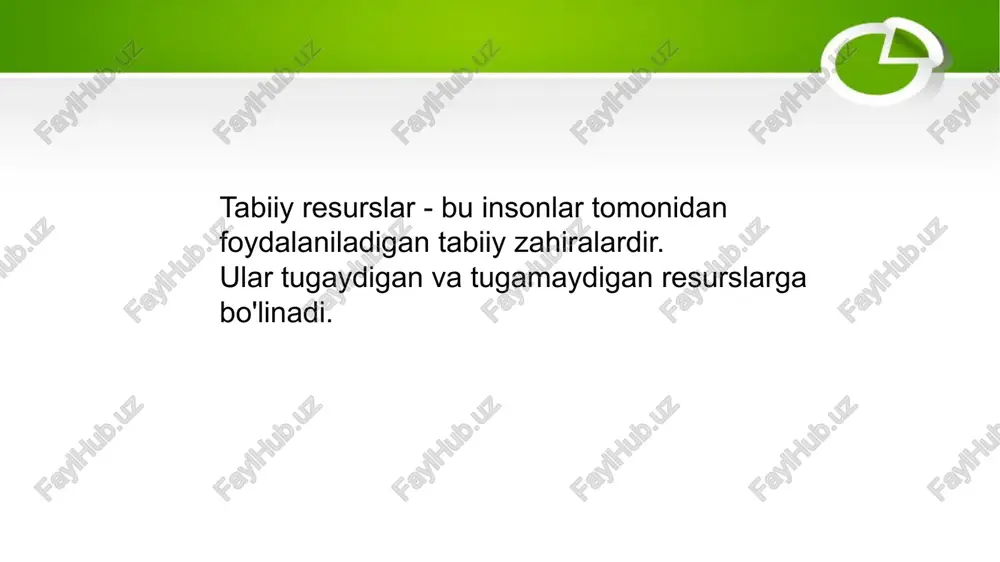 ingdek, boshqa gazlar (etan, propan, butan, karbonat angidrid va azot)dan iborat bo‘lgan organik birikma bo‘lib, tabiiy yo‘l bilan shakllanadi. tabiiy gaz ko‘mir va neft bilan birga fossiliy yoqilg‘ilardan biri sifatida keng qo‘llaniladi. bu gazning asosiy foydasi — uning tabiiy toza yonishiga ega bo‘lib, atrof-muhitga kam zarar etkazishi va energiya ishlab chiqarishda samarali ishlatilishidir. tabiiy gazning tarkibi: tabiiy gazning asosiy tarkibiy qismi metan (ch₄) bo‘lib, u yer yuzasidagi eng engil uglevod hisoblanadi. metan tabiiy gazning 80-95 foizini tashkil etadi. shuningdek, tabiiy gazda quyidagi gazlar ham bo‘lishi mumkin: ethan (c₂h₆), propan (c₃h₈), butan (c₄h₁₀), azot (n₂), karbonat angidrid (co₂), tabiiy gazning turli foydalanish sohalari: energiya ishlab chiqarish: tabiiy gaz — elektr stansiyalarida energiya ishlab chiqarish uchun asosiy yoqilg‘ilardan biri hisoblanadi. ko‘pincha tabiiy gaz yuqori samarali issiqlik elektr stansiyalarida ishlatiladi. issiqlik manbai: tabiiy gaz turli xil maishiy qurilmalarda, shu jumladan, isitish tizimlari va suv isitgichlarida keng ishlatiladi. u toza yonish xususiyatiga ega, bu …