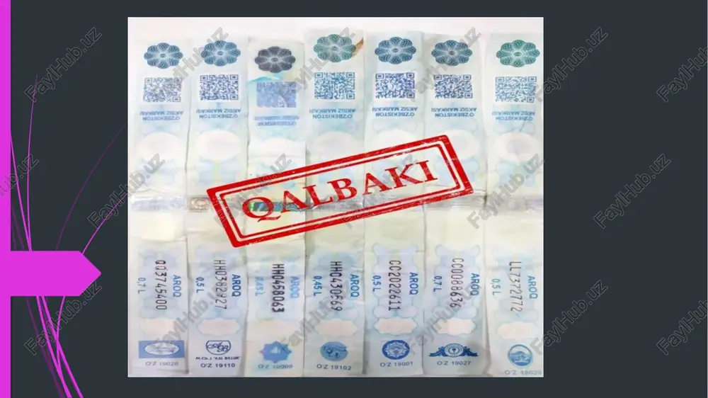 va import qiluvchilardan sotib olishga doir ma’lumotlarni markirovkalash axborot tizimiga kiritadi; 2023 yil 1 fevraldan boshlab markirovkalangan boshqa turdagi tamaki mahsulotlari sotilishi toʻgʻrisidagi ma’lumotlarni markirovkalash axborot tizimiga kiritadi va boshqalar; v) chakana savdo tashkilotlari: 2023 yil 1 fevralga qadar yoki 2023 yil 1 fevraldan keyin boshqa turdagi tamaki mahsulotlarining chakana savdosi bilan bogʻliq faoliyat amalga oshirilishi zarurati paydo boʻlgan kundan boshlab 7 kalendar kun mobaynida markirovkalash axborot tizimida roʻyxatdan oʻtadi; 2023 yil 1 martdan boshlab boshqa turdagi tamaki mahsulotlarining ulgurji savdosi tashkilotlaridan sotib olishga doir ma’lumotlarni markirovkalash axborot tizimiga kiritadi va boshqalar. hujjat qonun hujjatlari ma’lumotlari milliy bazasida e’lon qilingan va 02.11.2021 yildan kuchga kirdi. podrobneye: https://www.norma.uz/oz/qonunchilikda_yangi/kupiklanadigan_va_tabiiy_vino_akciz_markalari_bilan_markalanishdan_ozod_qilinadi normativ-huquqiy hujjatlar loyihalari muhokamasi portaliga o‘zbekiston respublikasi vazirlar mahkamasining “alkogol va tamaki mahsulotlariga yangi namunadagi aksiz markalari joriy etish to‘g‘risida”gi qarori loyihasi e’lon qilindi. unga ko‘ra, 2020 yil 1 apreldan boshlab alkogol va tamaki mahsulotlariga yangi namunadagi aksiz markalari joriy etiladi. o‘zbekiston respublikasida …