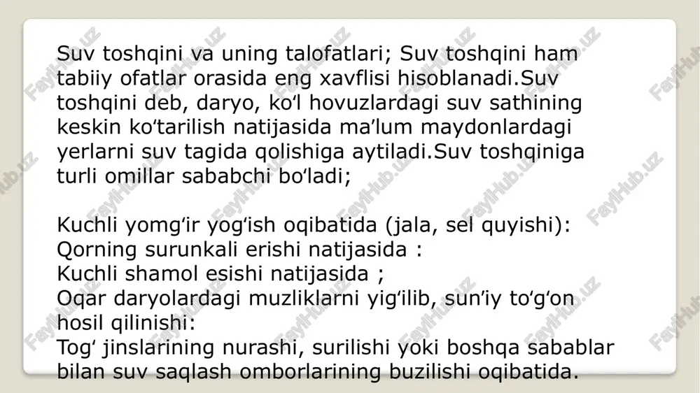 mg‘ir va shamol sabab bo‘lgan. bu haqda «o‘zbekiston 24» telekanalidagi yangiliklar dasturida ma'lum qilindi. shamol — atmosferada havoning yer sirtiga nisbatan gorizontal harakati. harakatning gorizontal tashkil etuvchisi sh. sifatida tasavvur qilinadi. baʼzan, gorizontal shahriga nisbatan ancha kucheiz vertikal sh. qam boʻladi. kuchli vertikal sh. ayrim hollardagina, mas, konveksiya kuchli taraqqiy etgan bulutlarda yoki togʻlarda — havo togʻ yon bagri boʻylab pastga harakat qilgandagina vujudga keladi. sh. bosim gorizontal yoʻnalishda notekis tarqalgan paytda atmosferalagi traning har xil boʻlishi oqibatida paydo boʻladi shamollarning harakati maxsus uskunada koʻrinishi. kuchli shamol oqibatida sim arqonlarning uzilishi kam uchraydigan shamolning uyurmaviy harakati kuchli, kuchli va juda kuchli shamol tezligi: 39-61 km/soat 6 dan 8 ballgacha 6 balli kuchli shamol odatda soyabonni ochishga imkon bermaydi. u bemalol ingichka daraxtlarni egib, qalin shoxlarini silkitadi. to'lqinlarning balandligi 3 metrga etadi. 7 ballga baholangan kuchli shamolga qarshi chiqish qiyin. derazadan tashqarida shamol juda kuchli bo'lsa, buni qilish yanada qiyin bo'ladi. …