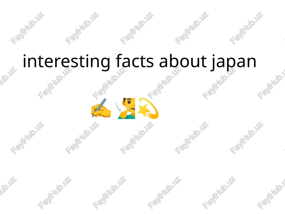 on february 11, 660 bc. 54. japan has more than 50,000 people over 100 years old. 55. the public transport ticket in japan is very expensive. 56. monkeys living in japan they know how to steal a wallet. 57. in japan, animals are up to 15 years old more than children with 58. japan is called the land of the rising sun is called 59. hinomaru is the name of the national flag of japan. 60. the main japanese goddess is the sun goddess. 61. japan's national anthem "imperial rule" 62. most phones sold in japan are not waterproof. 63. square shaped watermelons are sold in japan. 64. vending machines are very common in japan. 65. in japan, crooked teeth are considered a sign of beauty. 66. the art of folding paper figures - origami, originally from japan. 67. there is a restaurant in japan where monkeys work as waiters. …