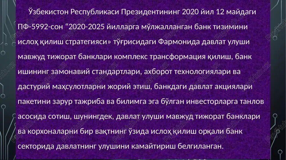 11831 155 550 084 14 aloqabank 817 936 11 425 245 2 005 548 15 ipoteka-bank 2 519 903 45 664 599 1 121 249 16 kdb bank uzbekistan 48 373 550 9 15 351 17 turkistonbank 28 554 2 326 21 71 602 18 soderat bank toshkent 995 32 0 897 19 universal bank 151 078 3 753 123 307 695 20 kapital bank 492 970 12 154 3 134 740 004 21 ravnaq bank 464 559 734 42 67 807 22 davr bank 203 929 7 297 45 285 760 23 invest finance bank 328 432 11 147 352 406 453 24 asia alliance bank 208 050 7 453 264 538 284 25 hi-tech bank 25 168 435 9 6 673 26 orient finance bank 335 730 8 489 237 442 187 27 madad invest bank 8 347 358 9 7 492 28 o'zagroeksport bank 1 152 78 …
