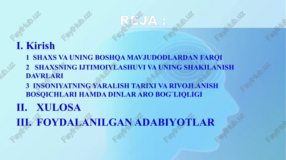 il hayotga qadam qo’yishi, uning ijtimoiylashuvi, shaxsning jamiyat hayotiga, uning ijtimoiy ta`sirlariga moslashishi, uning ijtimoiy voqelikni bilish va anglash faoliyatiga bo’lgan muhim ehtiyoji sifatida paydo bo’ladi.1 shu bilan birga, bolada yana bir zarur hayotiy ehtiyoj, ya`ni har bir shaxsda o’ziga xoslikni, alohidalikni namoyon etish hissi ham shakllanadi. bola o’z “men”ini ro’yobga chiqarish uchun turli usullar va vositalarni qidira boshlaydi va shu orqali uning shaxsiy sifatlari shakllanadi. shaxsning alohida psixologik, o’ziga xos xislatlari, faqat o’ziga tegishli bo’lgan ijtimoiy faoliyatda namoyon bo’ladi, uning ijtimoiy xulq-atvori esa takrorlanmas jihatlarga ega bo’lib boradi. bolaning shaxs sifatida ulg’ayib, ijtimoiy rivojlanishi o’zaro bir-biriga bog’liq bo’lgan ikkita yo’nalishda olib boriladi: -moslashuv (ijtimoiy-madaniy va tarixiy tajribalarni o’zlashtirish); -individuallashiv (mustaqillik, nisbatan o’ziga xoslikka ega bo’lish). ijtimoiylashuv tushunchasi zamonaviy ilm-fanda inson shaxsining jamiyat hayotiga moslashishi va individuallashishi(o’ziga xoslikning ifodalanishi) kabi jarayonlarini o’zaro bog’lab turadi. shaxsning muayyan bir jamiyatdagi ijtimoiy shart-sharoitlarga moslashuvi va o’zini alohida olingan shaxs sifatida tasavvur qilishi ijtimoiylashuv …