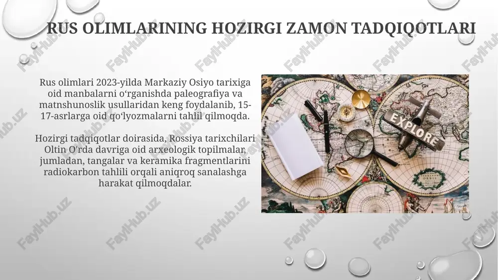 tarixi rossiya olimlari 19-asrning oxirida turkiston o'lkasining tarixini o'rganishni boshladilar, bu imperiyaning ekspansiyasi va ilmiy qiziqish bilan bog'liq edi. o'rta osiyo tarixining manbalarini, jumladan arxeologik topilmalar va yozma yodgorliklarni tadqiq qilish, rossiya olimlari tomonidan xx asr davomida sezilarli darajada rivojlantirildi. xulosa "xulosa" ilmiy nashrining asosiy maqsadi tarixiy tadqiqotlar natijalarini e'lon qilish va mintaqaviy tarixni o'rganishning dolzarb masalalarini 20-asrning oxiridan boshlab yoritishdan iborat. "xulosa" jurnali rossiya federatsiyasi hududidagi mintaqaviy tarixshunoslikning rivojlanish tendentsiyalarini tahlil qiladi, 1990-yillardan boshlab nashr etilgan materiallar asosida xulosalar chiqaradi. tarixiy manbalarni nashr etish 19-asr oxiri va 20-asr boshlarida rus olimlari oʻrta osiyo tarixiga oid muhim qoʻlyozmalarni nashr etishga kirishdi, masalan, bartoldning “turkiston” asari asosiy manba bo'ldi. akademik v.v. bartold tomonidan 1920-yillarda amalga oshirilgan ishlarda “ulug‘bek va uning davri” kabi asarlar tarixiy manbalarni nashr etishning muhim namunasi sifatida e'tirof etilgan. mintaqa tarixini o'rganishning istiqbollari geoinformatsion tizimlar (gis) yordamida tarixiy ma'lumotlarni xaritalash, demografik o'zgarishlarni tahlil qilish va 15-19-asrlardagi savdo yo'llarini …