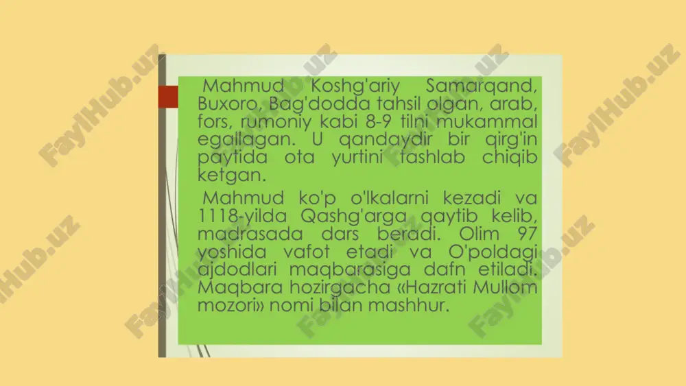 mahmud koshg‘ariy hayoti va ijodiy faoliyati - Page 3