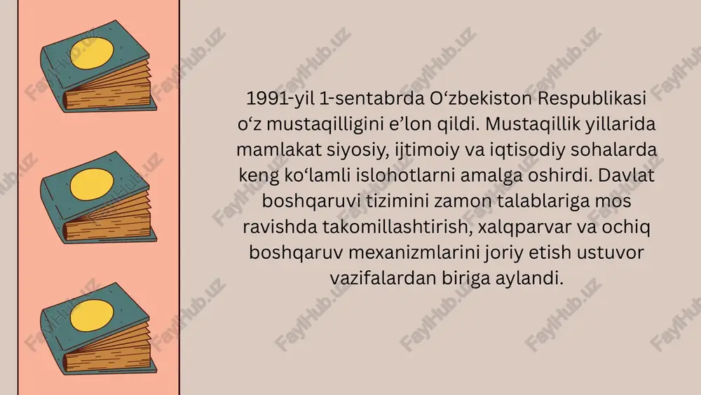 mustaqillik yillarida davlat boshqaruv tizimida amalga oshirilgan islohotlar - Page 3