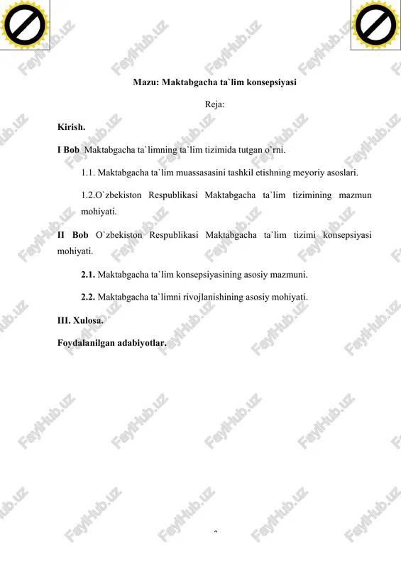 b, o’qishga bo'lgan ishtiyoqini uyg’otib, tizimli o’qitishga tayyorlab boradi. 6-7 yoshgacha bo’lgan maktabgacha ta`lim davlat va nodavlat bolalar maktabgacha ta`lim muassasalarida va oilada amalga oshiriladi. maktabgacha ta`limning maqsadi – bolalarni maktabdagi o’qishga tayyorlash, bolani sog’lom, rivojlangan, mustaqil shaxs bo’lib shakllantirish, qobiliyatlarini ochib berish, o’qishga, tizimli ta`limga bo’lgan ishtiyoqini tarbiyalashdir. maktabgacha ta`lim muassasasida bolalarning hayoti va sog’lig’ini muhofaza qilish maktabgacha ta`lim muassasasi hamda shtatdagi tibbiyot xodimlari, shuningdek maktabgacha ta`lim muassasasiga biriktirilgan sog’liqni saqlash organlarining tibbiyot xodimlari tomonidan amalga oshiriladi. maktabgacha ta`lim muassasasida bolalarning hayoti va sog’lig’ini muhofaza qilishni tashkil etish tartibi va qoidalari, maktabgacha ta`lim muassasasiga bolalarni olib kelish va olib ketish qoidalari, maktabgacha ta`lim muassasasi binolarida xavfsizlikni tashkil etishga oid talablar, maktabgacha ta`lim muassasasida yong’in xavfsizligini tashkil etishga oid talablar, hudud xavfsizligiga bo’lgan talablar “maktabgacha ta`lim muassasalarida bolalarning hayoti va sog’lig’ini muhofaza qilishni tashkil etish tartibi to’g’risida nizom” bilan tartibga solinadi. maktabgacha ta’lim bolaning sog’lom, hartomonlama kamol topib shakllanishini ta’minlaydi, …