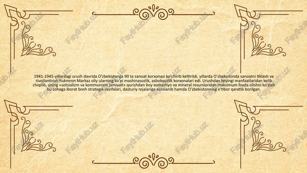 anda oxirgi o'rinlarda edi. bundan boshqacha bo'lishi mumkin ham emas edi. totalitar tizim jarayonida o'lkadagi madaniy-ma'rifiy ishlar e'tibordan chetda qolmadi. 20-30-yillarda savodsizlikni tugatish, ta'lim-tarbiya ishlari astoydil qo'lga olindi. 1941-yili o'zbekistonda 5.504 maktab bo'lib, ularda 42.000 o'qituvchilar dars berdi, 1 mln. 315 ming o'quvchi ta'lim oldi. sanoat ishlab chiqarishining ishchi kadrlarga talabini qondirish uchun fabrika, zavodlar qoshida maxsus o'quv yurtlari ochildi. urushdan keyin majburiy 7 yillik, 1959-yildan 8 yillik, 1970-yildan boshlab 10 yillik ta'lim amalga oshirila boshlanadi. 1980-yillarda oʻrta va oliy ta'lim tarmoqlari kengayib bordi. 1990-yil o'zbekistonda maktablar soni 9.000 ga yetdi, lekin ulardan 1.700 tasi vayrona ahvolda bo'lib, kapital ta'mirlashni talab qilar edi. 1978-1979-o'quv yilida respublikada 43 ta oliy o'quv yurti bo'lib, bularning kunduzgi, sirtqi, kechki bo'limlarida 26.000 talabalar o'qidi. respublika fanlar akademiyasida ilmiy-tadqiqot institutlarining qatori kengayib, ularda yirik olimlar ilmiy izlanish ishlarini olib bordilar. xx asrning 20-30-yillar o'zbek adabiyoti va san'atida izlanishlar, uyg'onish va yo'qotish yillari bo'ldi. 20-yillarda ma'rifatchilik …