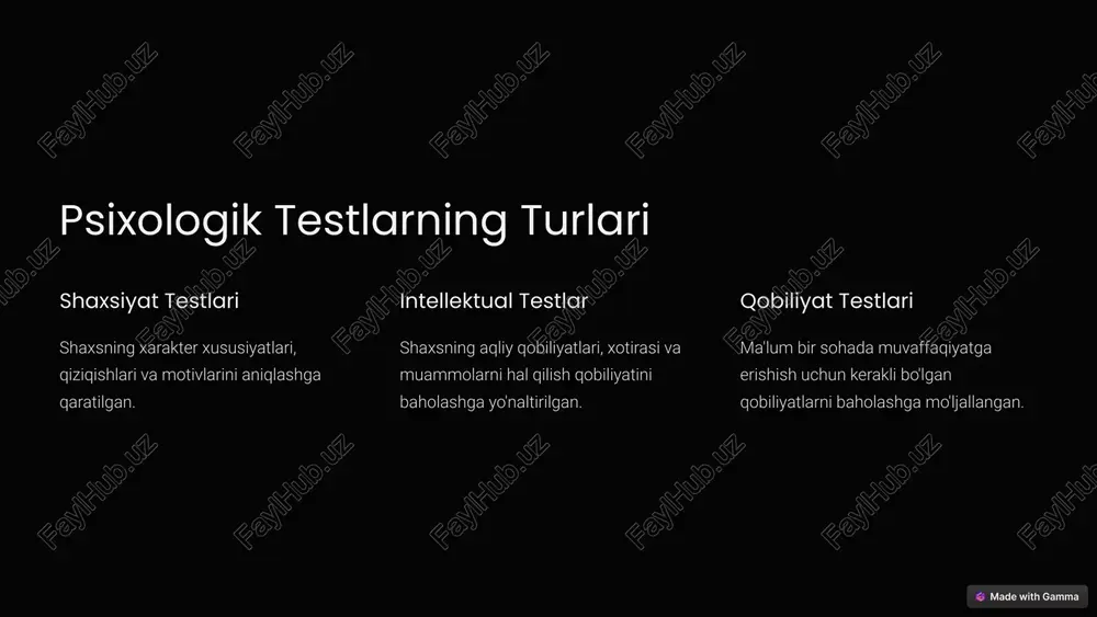 psixologik testlar va ularning imkoniyatlari - Page 3