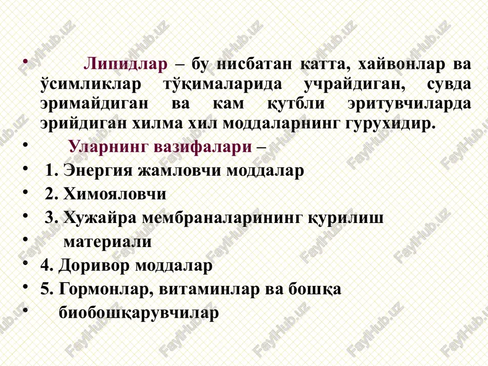 sunn noun un nn nss srr rhnninn&hhnnnnnnnnnnnnnnnnnnnn srrrrnnhnnnhnnkhhnhnhhnhhnnnnnnnnnnnnn srrrrnnhnnnhnnkhhnhnhhnhhnnnnnnnnnnnnn srrrrnnhnnnhnnkhhnhnhhnhhnnnnnnnnnnnnn srrrrnnhnnnhnnkhhnhnhhnhhnnnnnnnnnnnnn srrrrnnhnnnhnnkhhnhnhhnhhnnnnnnnnnnnnn srrrrnnhnnnhnnkhhnhnhhnhhnnnnnnnnnnnnn sees rra od bo i roars scena sa soe opo anpntep od nonssnst cnsununss nnsnn 2 nonsense. — nunn re orrsere ratssss sess “sns wesnss issn nsn sess ise: hun-enat "suan aseaees ere ees siva sewn vnepbvbw sera gvaw7w seng sew abvvwwavw7y ssbb rewwww dserve seer beseessensensecsr uses: ase" sewer sssr serb sre vwvwvwnv essere essere iese vvvww°wwrww issss- bno. sensaunsen os bunun sns nnn n nunn nuns: spssenoss essn brera “h - r' tho ch -ch=ch-r' 222 ch-r sus* r- ch- ch= ch-r 2 h=ch-rk +hy, r_chlch=ch-r “ho oh gidroperoksid jinnnajaphn hepokcch jim okch jia min r -ch, ~ ch) - ch, - cooh, [frssion o sk r -ch - cf - ch —c-skoa. ul q 7 desidrogentanish r-ch, -ch=ch-c-skoa. |} ho <— gidratlanish r-ch, - ch- ch; ~ ¢-skoa b—oksidlanishning yangi halgasi {0} <— _oksidlanish …