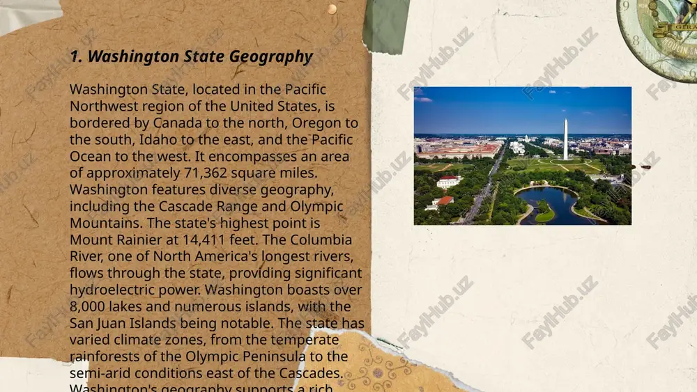 ous areas, like the cascade range, experience heavy snowfall, exceeding 400 inches (1,000 cm) annually. ... t.me/slaydai_bot the washington monument is a renowned obelisk located on the national mall in washington, d.c. construction began in 1848, halted in 1854 due to funding issues, and resumed in 1877, ultimately finishing in 1884. it was officially dedicated on february 21, 1885, and opened to the public on october 9, 1888. the monument stands at approximately 555 feet (169 meters) tall, making it the world's tallest obelisk. comprising around 36,000 blocks of marble and granite, it weighs an estimated 81,000 tons. it has a base width of 55 feet (16.8 meters) and is surrounded by 50 flags, representing each u.s. state. the interior contains 897 steps and an elevator for visitors. ... t.me/slaydai_bot 7. education in washington state washington state’s education system includes more than 295 public school districts and serves over 1.1 …