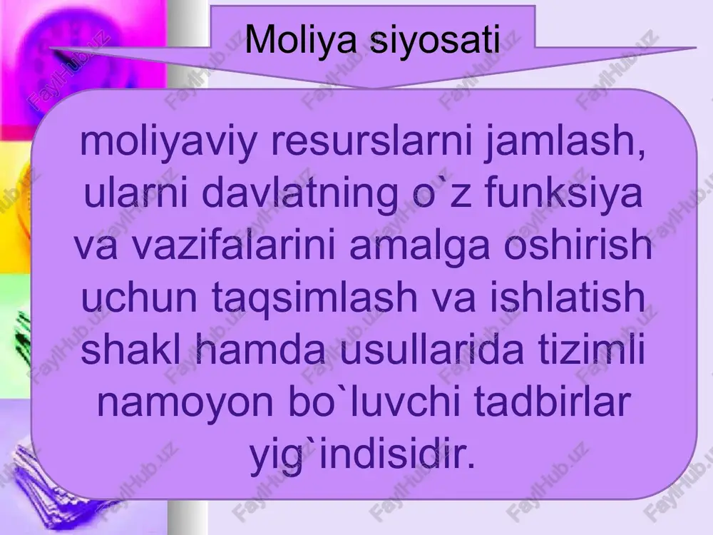 moliya siyosati, moliya mexanizmi va tizimi - Page 3