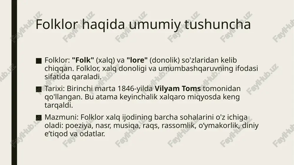 xalq og'zaki ijodi va uning o'ziga xos xususiyatlari - Page 3