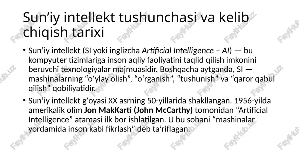 sun’iyintellekt(artificial intelligence) - Page 3